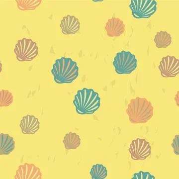 Summer Beach Seamless pattern Stock Illustration