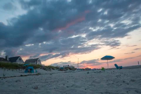 Summer beach sunset scenes from Cape Cod 写真素材