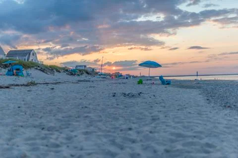 Summer beach sunset scenes from Cape Cod 写真素材
