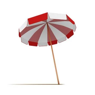 Summer Beach Sunshade. Sun Copy Space Template Stock Illustration