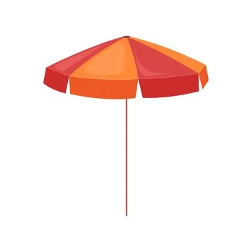 Summer beach umbrella Stockillustratie