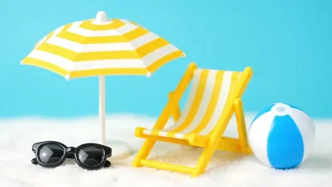 Summer Beach Vacation Concept Stock Footage 323193531