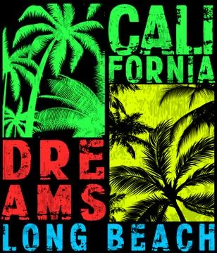 Summer beach vector background in retro style Stock Illustration