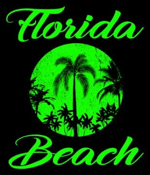 Summer beach vector background in retro style Stock Illustration