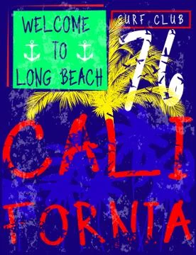 Summer beach vector background in retro style Stock Illustration