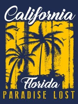 Summer beach vector background in retro style Stock Illustration