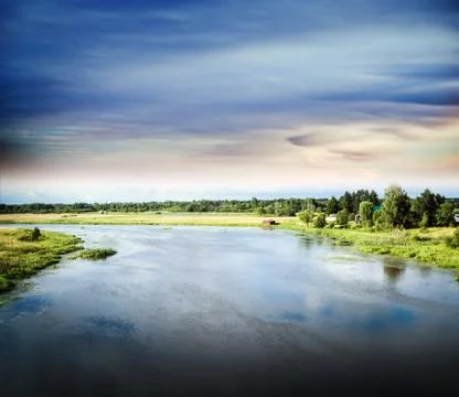 Summer beautiful landscape Foto stock