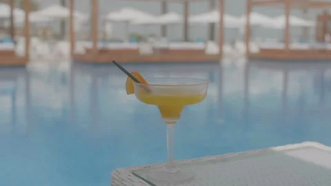 Summer beautiful refreshing cocktail Stock Footage 93442459