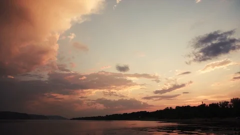 Summer beautiful sunset Stock Footage 102184777