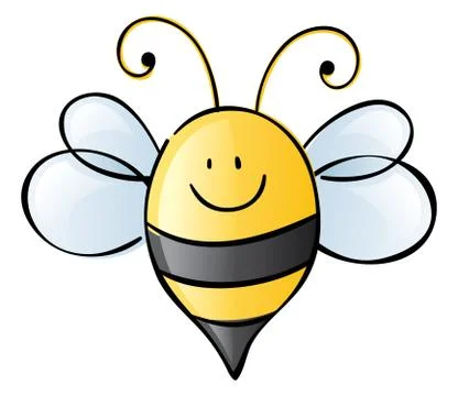 Summer bee here Stock Illustration