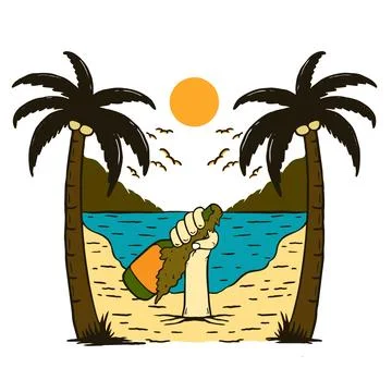 SUMMER BEER Stock Illustration