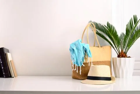 Summer blogger's template Stock Photos