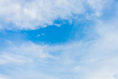 Summer blue gradient clouds light white background clear clouds beauty in cal Stock Photos