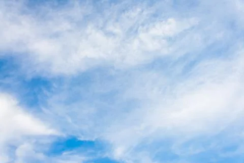 Summer blue gradient clouds light white background clear clouds beauty in cal Stock Photos