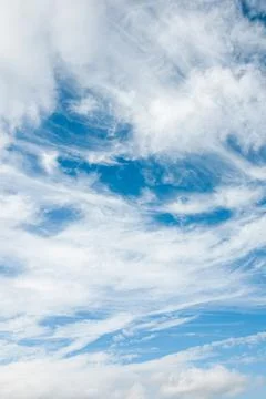 Summer blue sky and clouds.Cloudscape background. Stock Photos