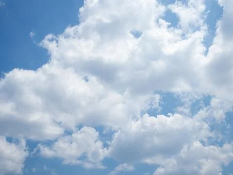 Summer Blue sky background with clouds Foto stock