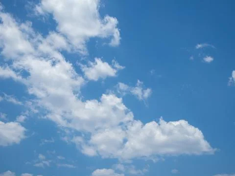 Summer Blue sky background with clouds Stock Photos