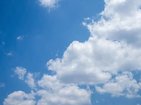 Summer Blue sky background with clouds Stock Photos