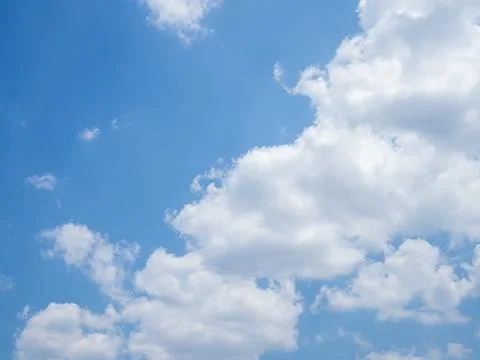 Summer Blue sky background with clouds Stock Photos