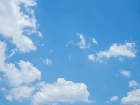 Summer Blue sky background with clouds Foto stock