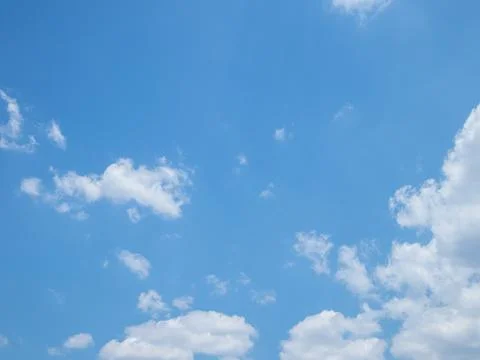 Summer Blue sky background with clouds Stock Photos