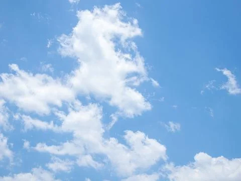 Summer Blue sky background with clouds Stock Photos