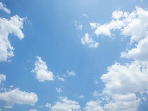 Summer Blue sky background with clouds Stock Photos