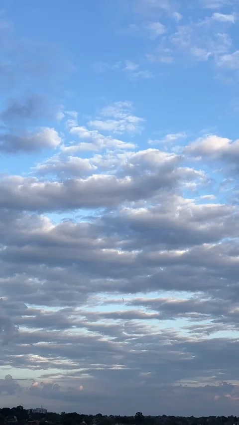 Summer blue sky cloud gradient light white background. Beauty clear cloudy Stock Footage 277268261