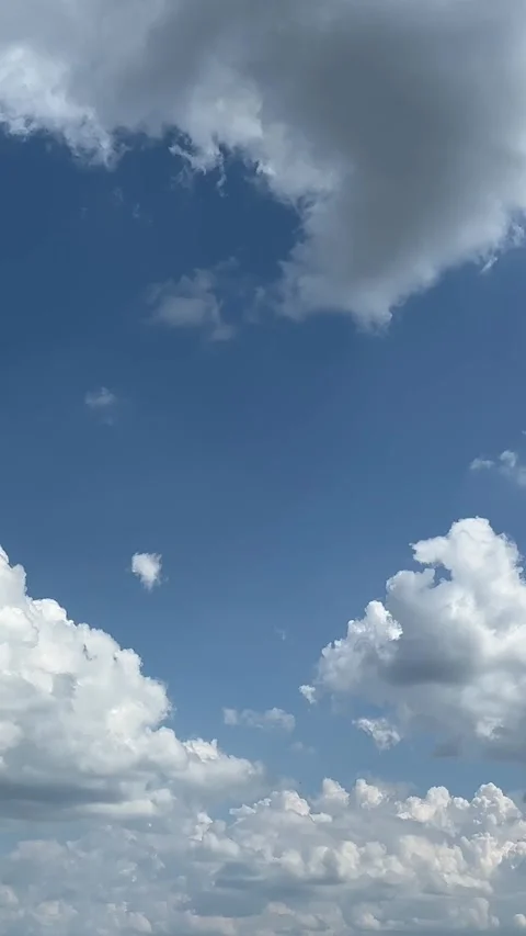 Summer blue sky cloud gradient light white background. Beauty clear cloudy in Stock Footage 278576990