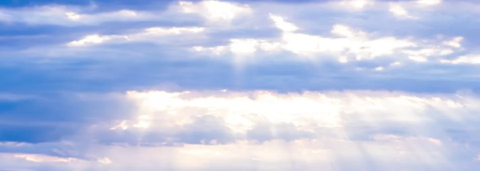 Summer blue sky cloud gradient light white background. Stock Photos