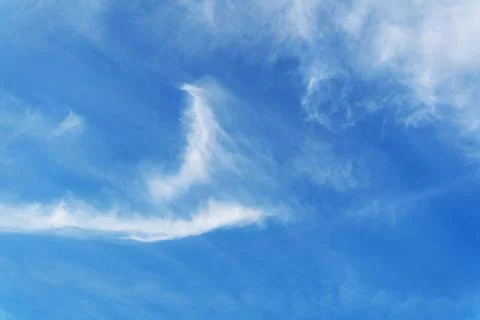 Summer blue sky cloud gradient light white background. The beauty is clear... Stock Photos