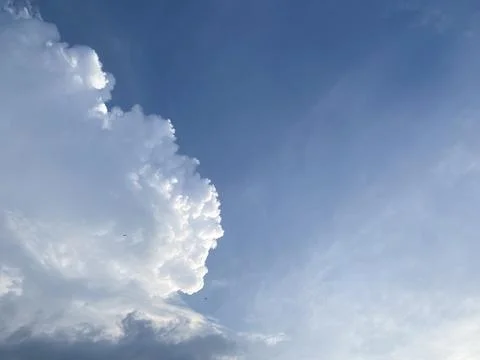 Summer blue sky cloud gradient light white background. Beauty clear cloudy .. Stock Photos