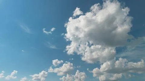 Summer blue sky cloud gradient light white background. Clear cloudy in sunshine Stock Photos