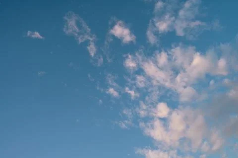 Summer blue sky cloud gradient light white background. Beauty clear cloudy in Stock Photos