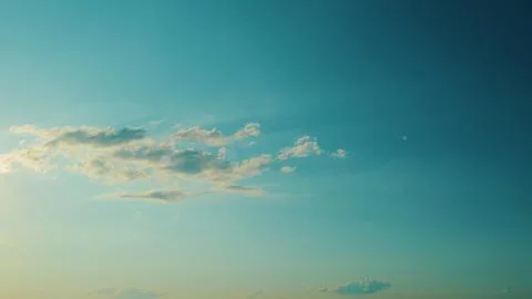 Summer Blue Sky Cloud Gradient Light White Background. Dramatic White Clouds And Stock Photos