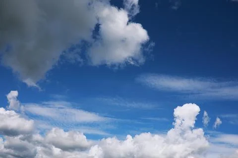 Summer blue sky cloud gradient light white background. Beauty clear cloudy .. 스톡 사진
