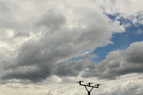 Summer blue sky cloud gradient light white background Stock Photos