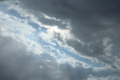 Summer blue sky cloud gradient light white background Stock Photos