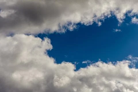 Summer blue sky cloud gradient light white background. Stock Photos