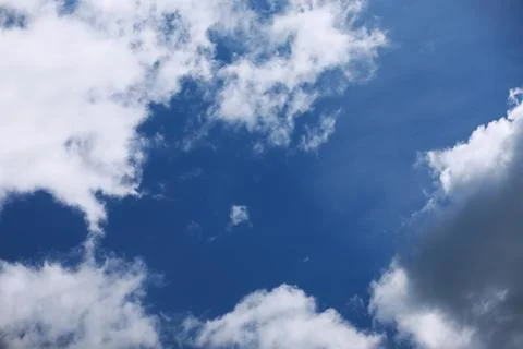 Summer blue sky cloud gradient light white background. Beauty clear cloudy .. Stock Photos