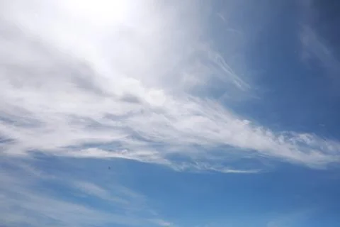 Summer blue sky cloud gradient light white background. Beauty clear cloudy .. Foto stock