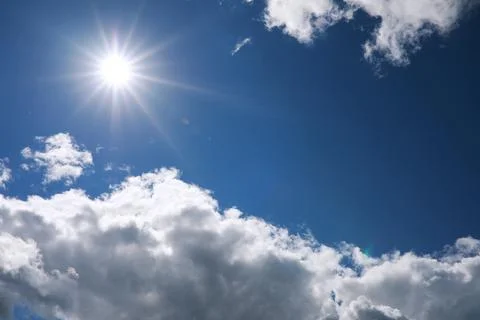 Summer blue sky cloud gradient light white background. Beauty clear cloudy .. Stock Photos