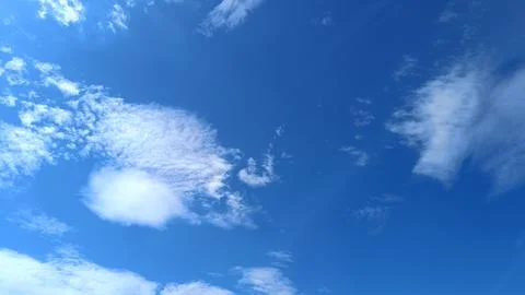 Summer blue sky cloud gradient light white background Stock Photos