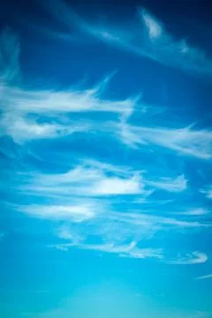 Summer Blue Sky Cloudscape Stock Photos