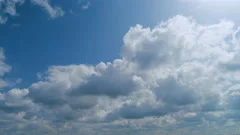 White clouds. Summer sky with with white fluffy clouds on the blue sky ,  #spon, #Summer, #clouds, #White, #sky, #bl…