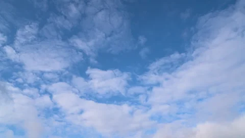Summer blue sky time lapse. Nature background. Stock Footage 255555792