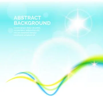 Summer blurred abstract background. Stock Illustration