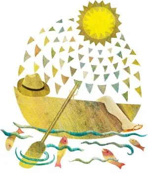Summer Boat 스톡 일러스트