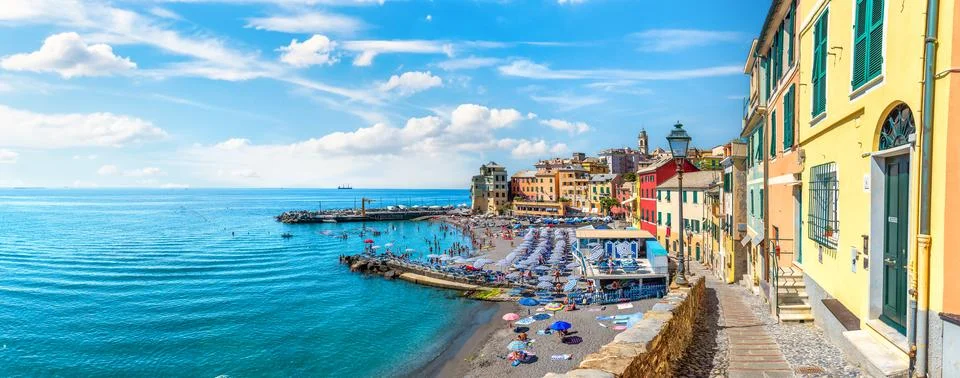 Summer in Bogliasco Stock Photos