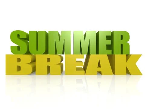 Summer break Stock Illustration